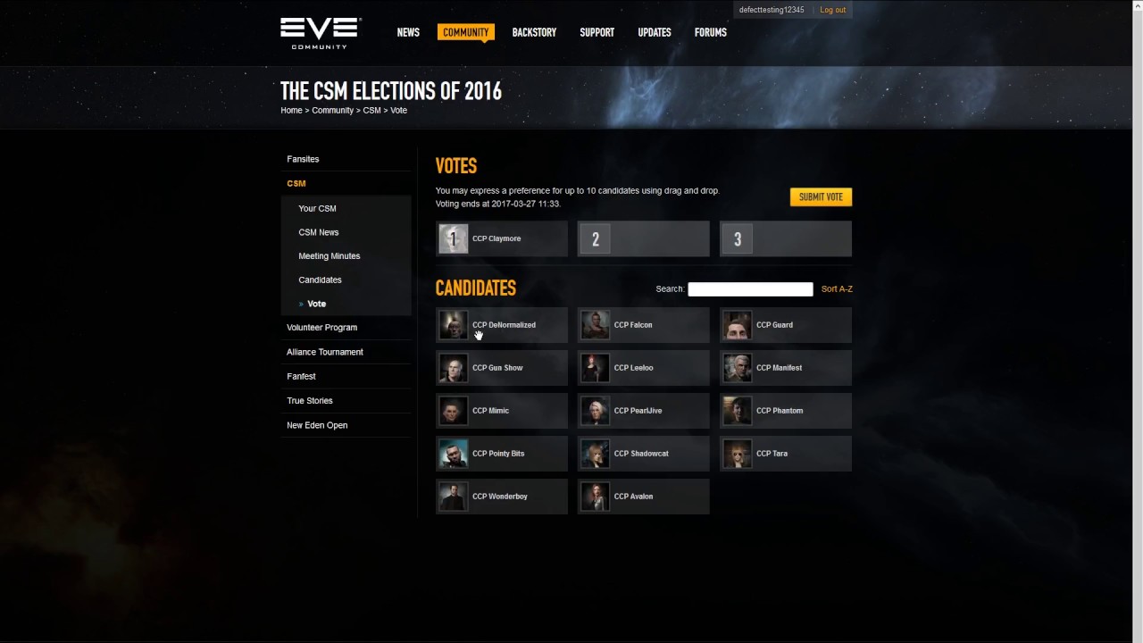 EVE Online - How to Vote in the CSM Election