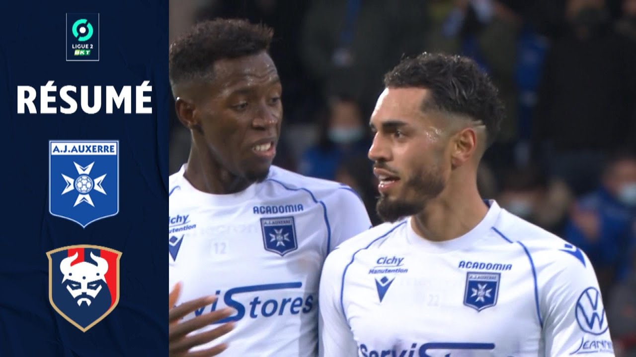 AJ AUXERRE - STADE MALHERBE CAEN (2 - 2) - Résumé - (AJA - SMC) / 2021-2022