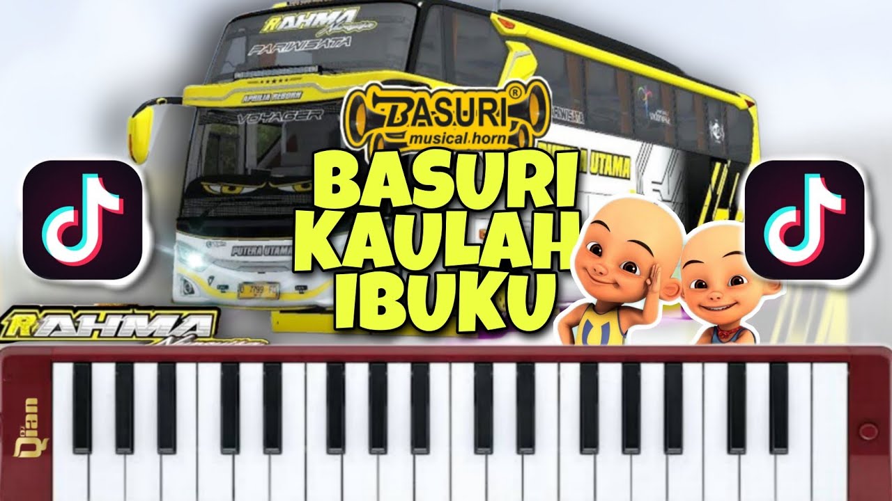 Telolet Basuri Remix KAULAH IBUKU Bus Rahma Nursyifa | Tutorial Pianika #busmania
