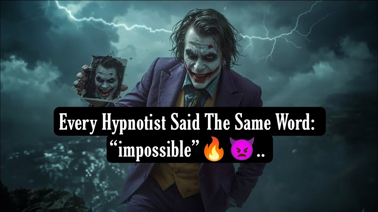 Every Hypnotist Failed to Access You You Accessed Them Joker Speech | Joker Speech - Dark Motivation