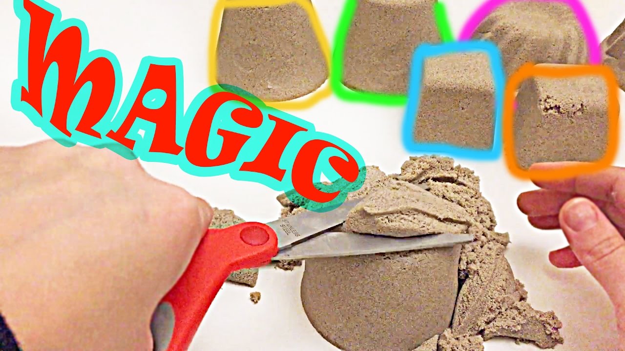 Des figurines avec du sable magique (sable cinétique)