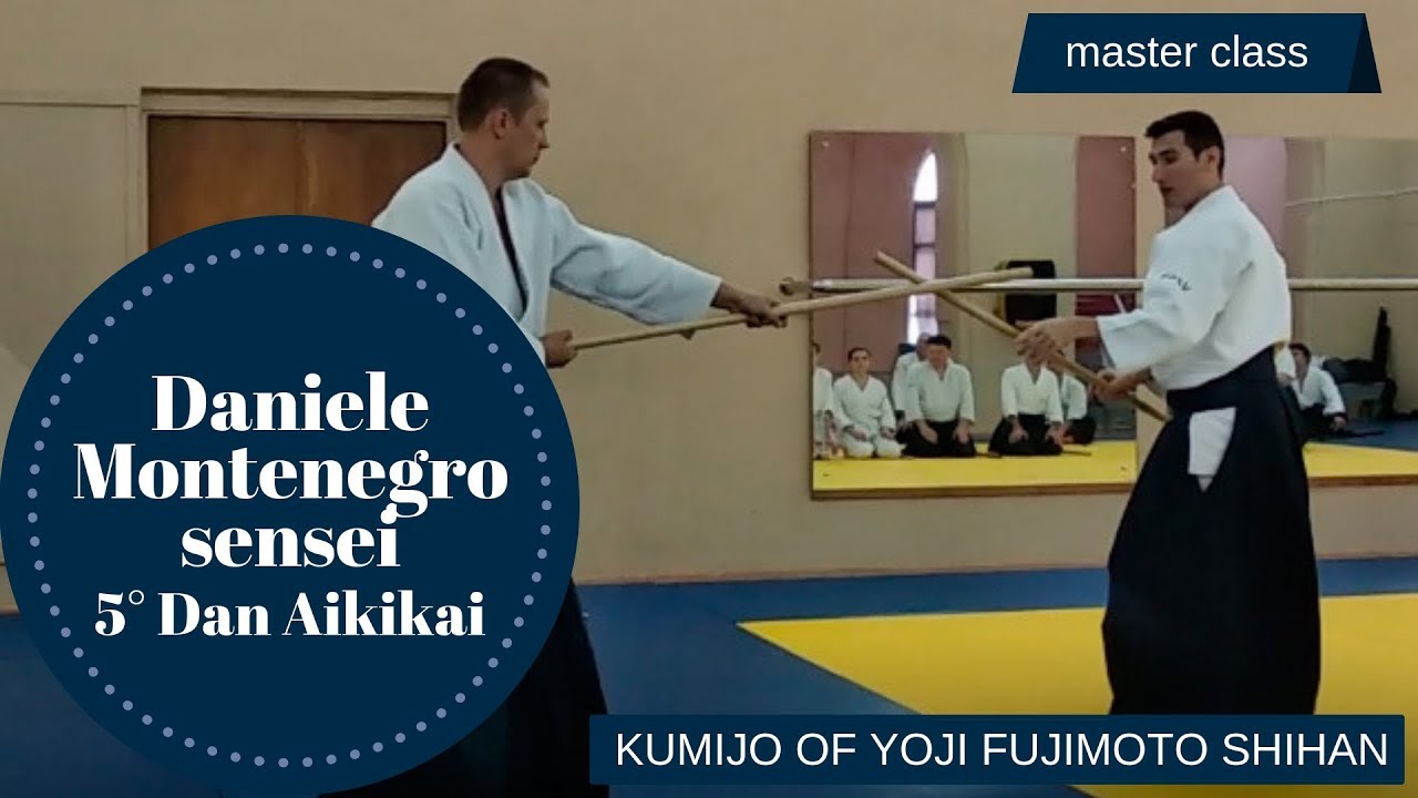 Kumijo of Yoji Fujimoto Shihan. Daniele Montenegro sensei (5th dan Aikikai)