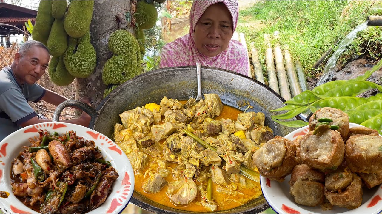 Gulai Nangka Daging Sapi Telur Puyuh, Cumi Balado Cabe Hijau, Tahu Bakso Goreng Komplit Enaknya