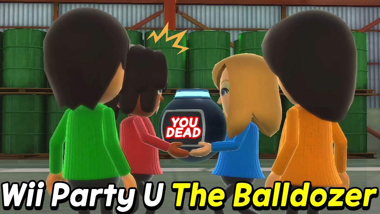 Wii Party U The Balldozer gameplay Luna Vs Patricia Vs Cheng-Han Vs Jialan | AlexGamingTV | Wii U