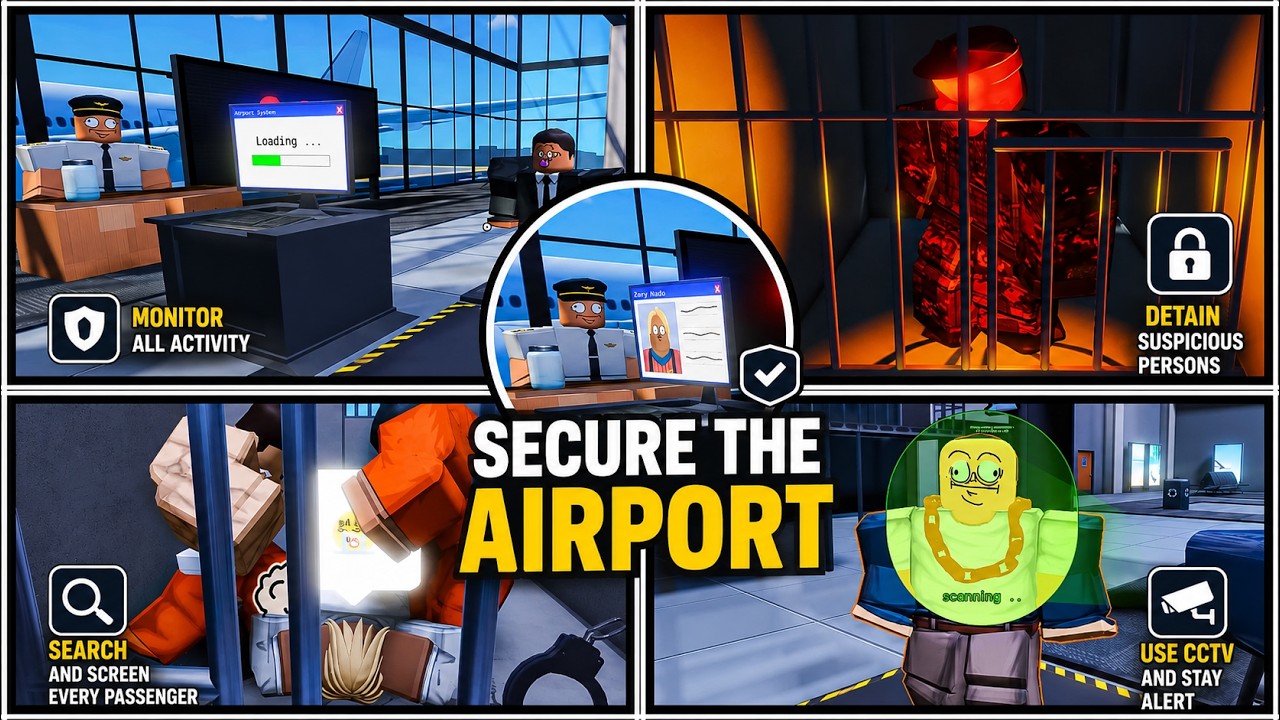 Secure the Airport - [ Full Walkthrough + Ending ] Roblox
