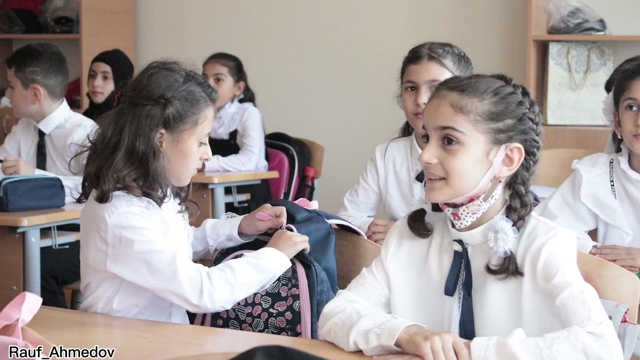 İ.Nağıyev adına Boradigah 2 saylı tam orta məktəbində ilk dərs günü.2021.