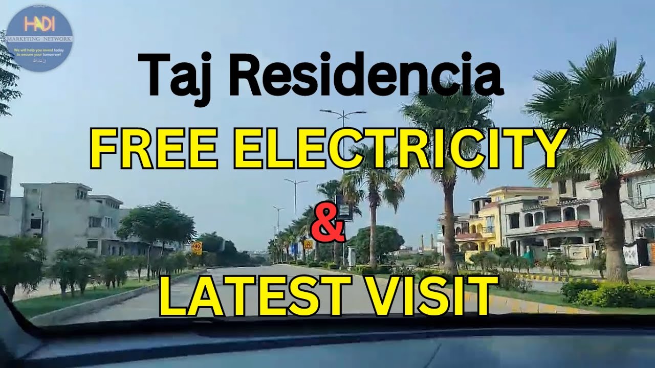 Taj Residencia Islamabad latest update FREE Electricity Update Latest Visit