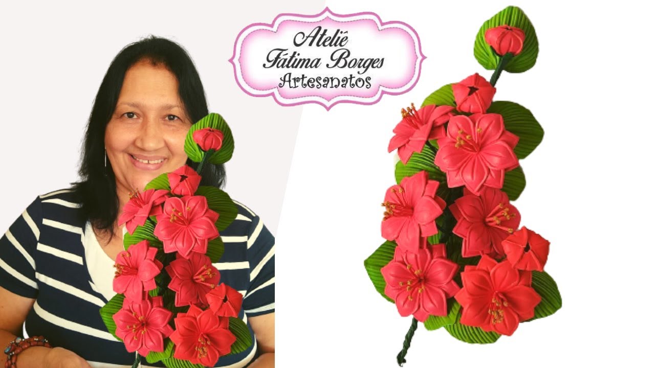 Flor de Algodão em Eva