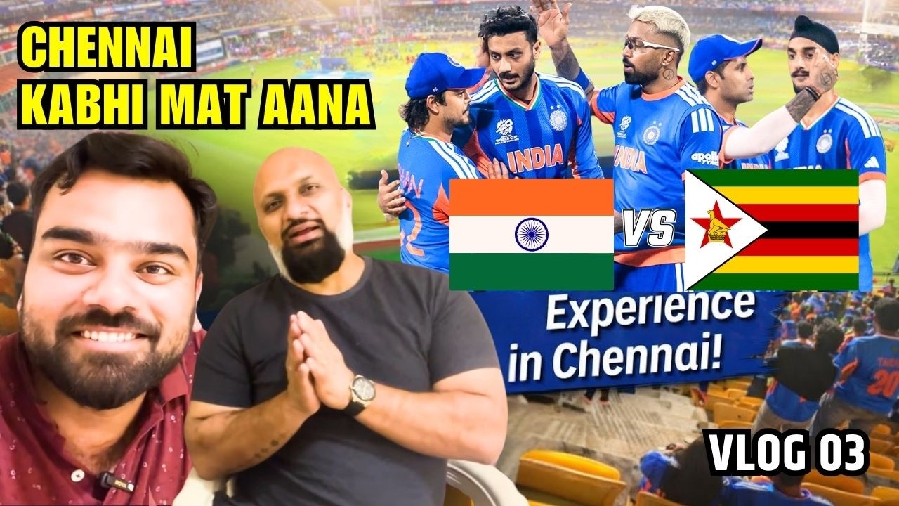 Our Bad Experience in Chennai | Delhi to Chennai Vlog 03 | IND vs ZIM | T20 World Cup