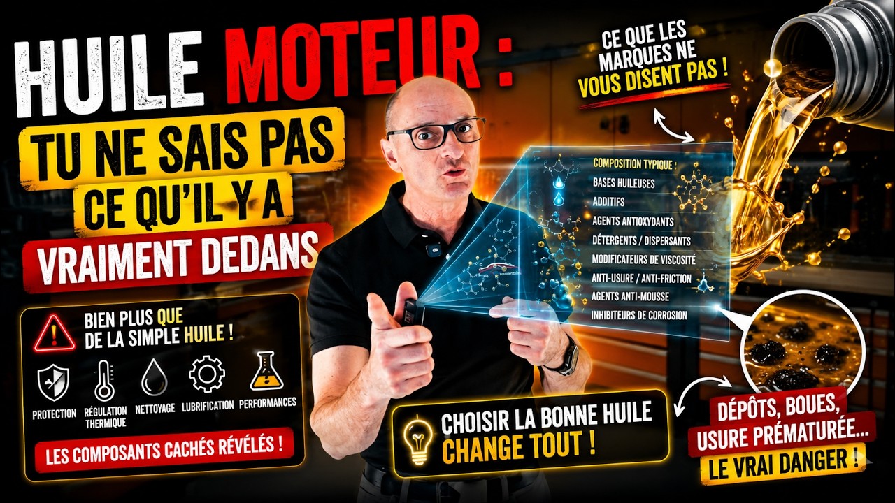 Huile moteur : tu ne sais pas ce qu’il y a vraiment dedans (et tu devrais !)