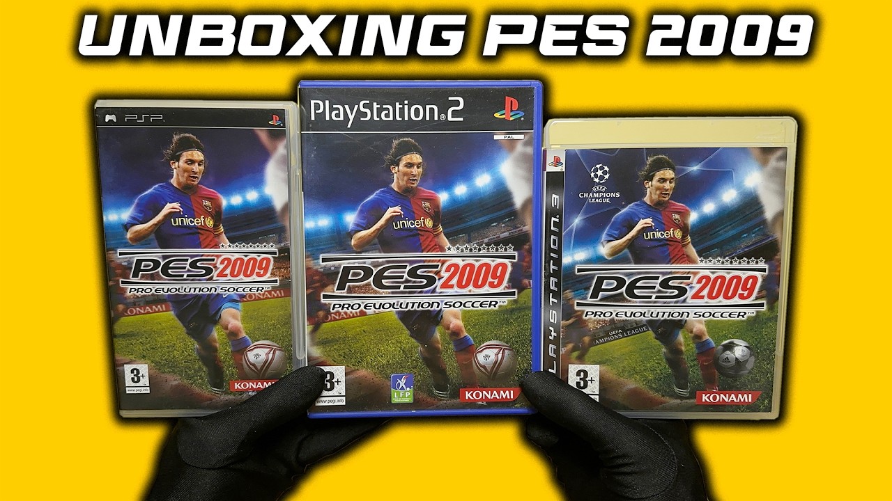 Unboxing Pro Evolution Soccer 2009 | PSP PS2 & PS3