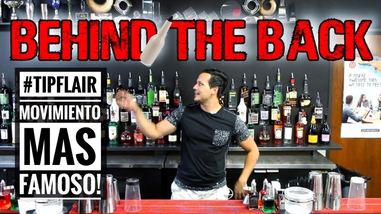 TUTORIAL BEHIND THE BACK / Flair Basico Bartender #Tipflair