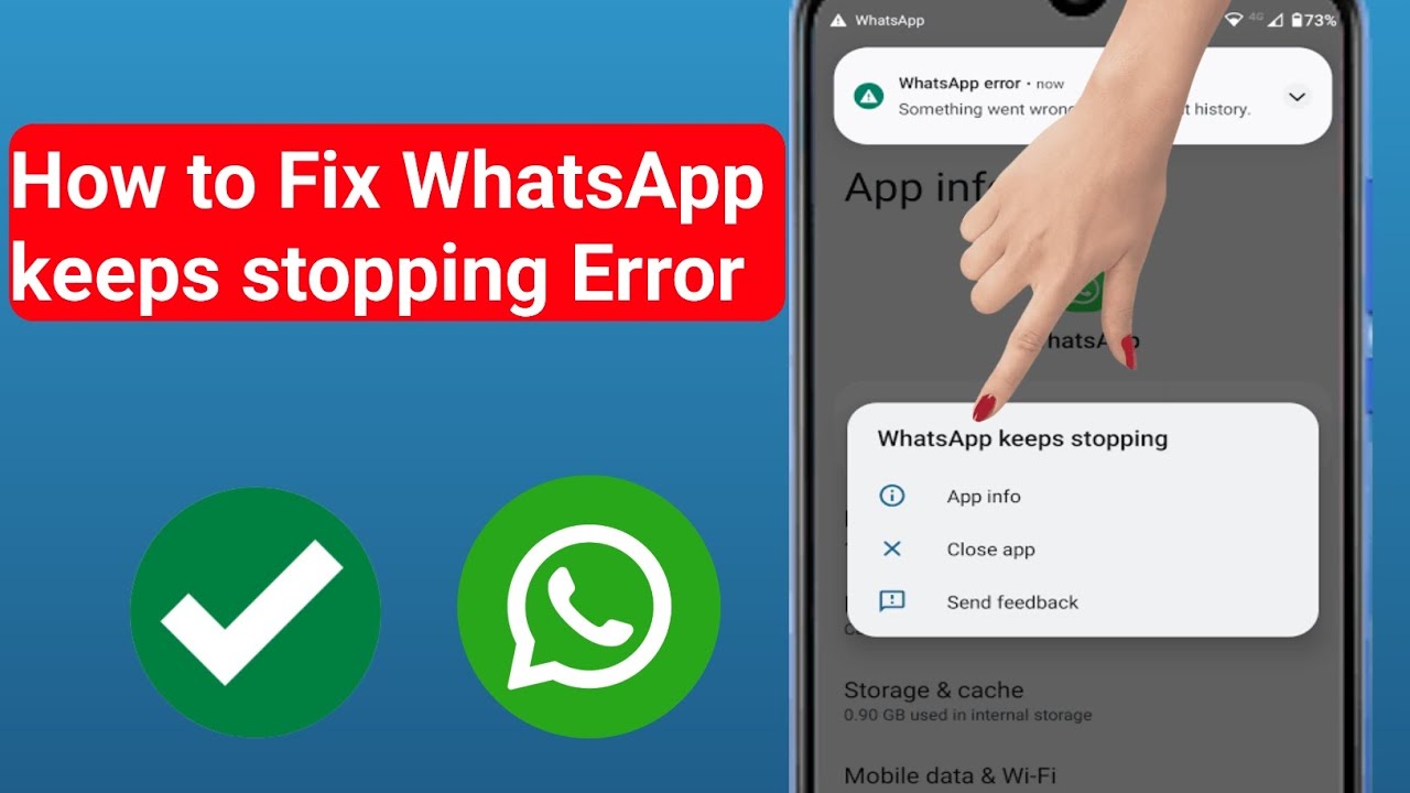 How to Fix WhatsApp keeps stopping Error 2025 || Fix Whatsapp keeps stopping