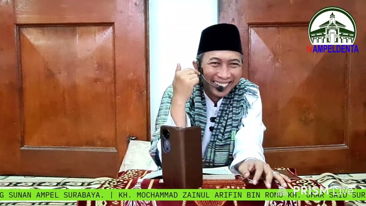KH. MOCHAMMAD ZAINUL ARIFIN BIN ROMO KH. UMAR SAID SURABAYA. KAJIAN KITAB FATCHUL QORIB MUJIB. MASJI