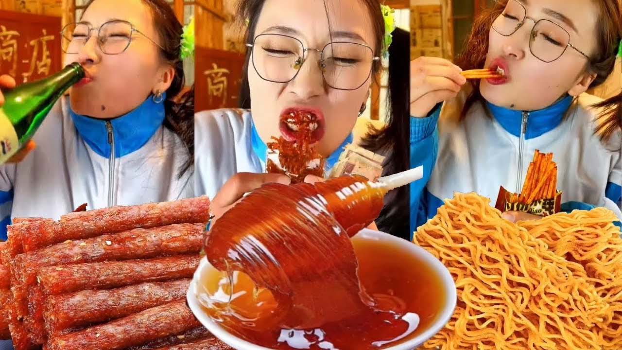還記得童年的小賣舖嗎？臭乾子越嚼越辣滿頭大汗，健力寶一口下去氣泡炸開超解渴#小賣鋪老闆娘#搞笑劇情#童年小賣部#童年回憶#懷舊零食