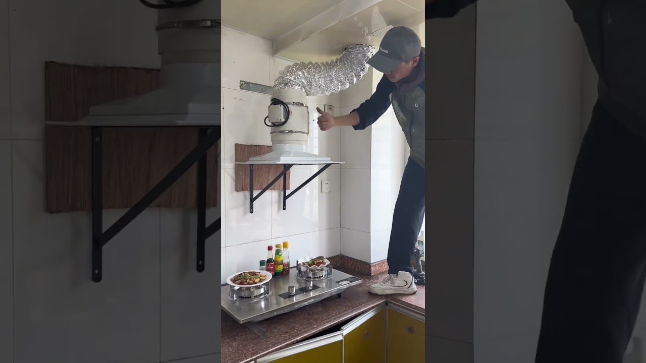Powerful exhaust fan can replace the range hood 👍