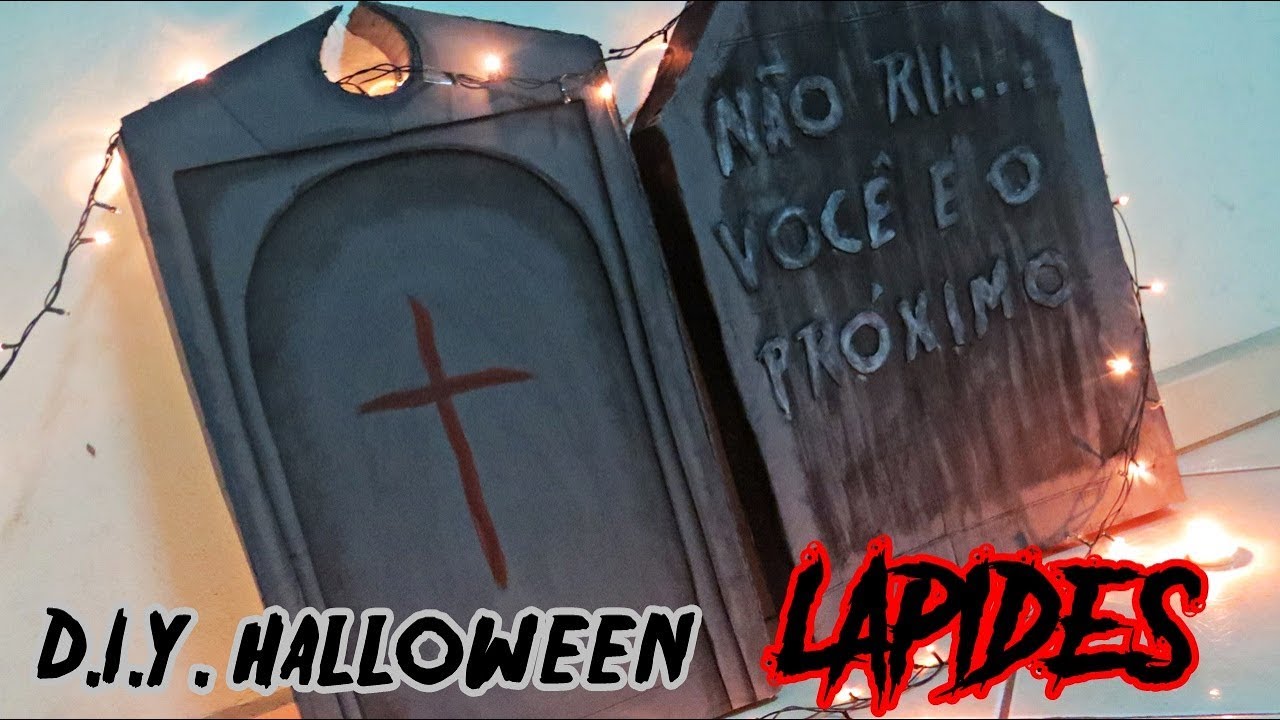 ☆ﾟ*･｡* D.I.Y. DECORAÇÃO DE HALLOWEEN: LÁPIDES | ESPECIAL DE HALLOWEEN 2018 *･｡* ☆ﾟ| 𝕷𝖎𝖙𝖙𝖑𝖊 𝕭.