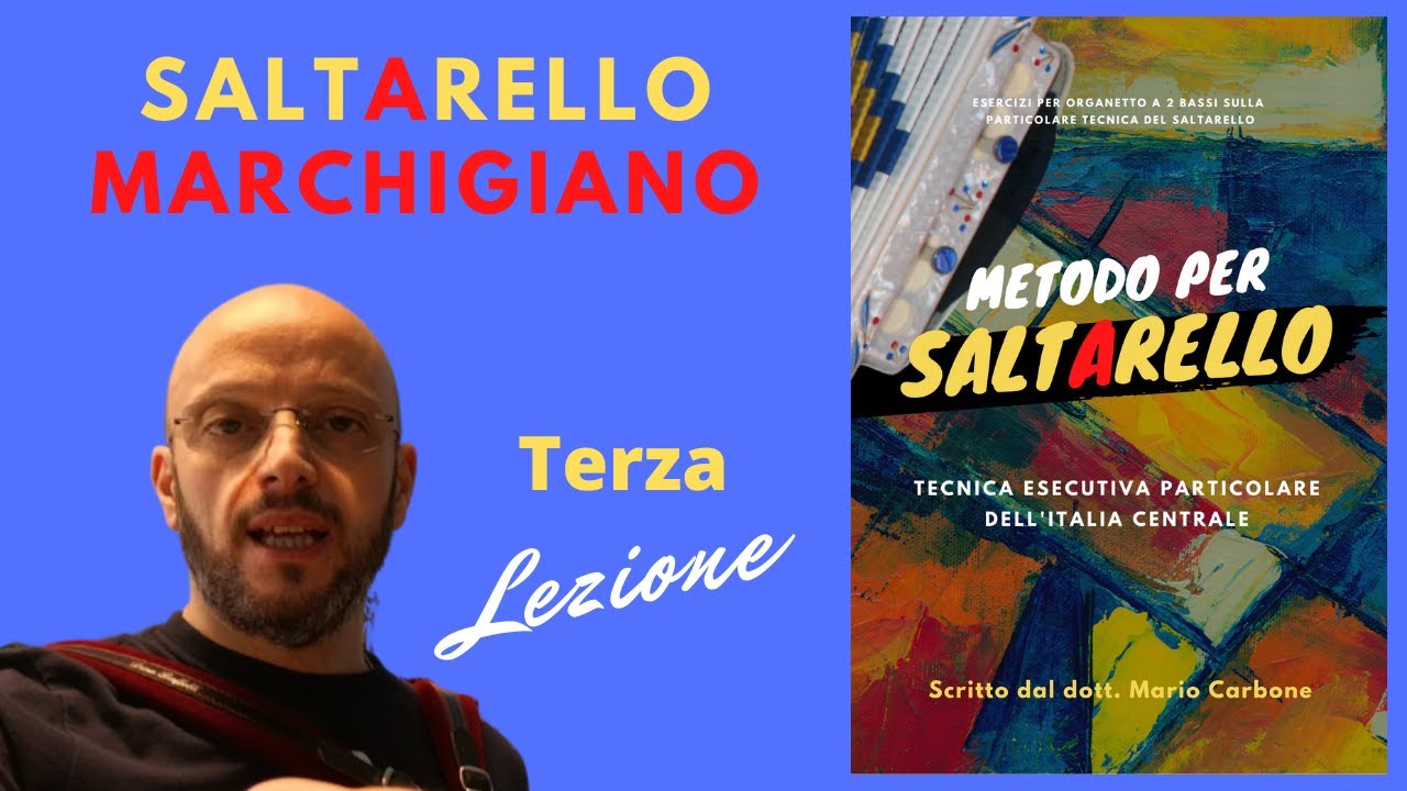 Lezione di organetto - Saltarello Marchigiano -3a Lezione -Metodo a numeri CarbonE Vol.1 -Saltarella