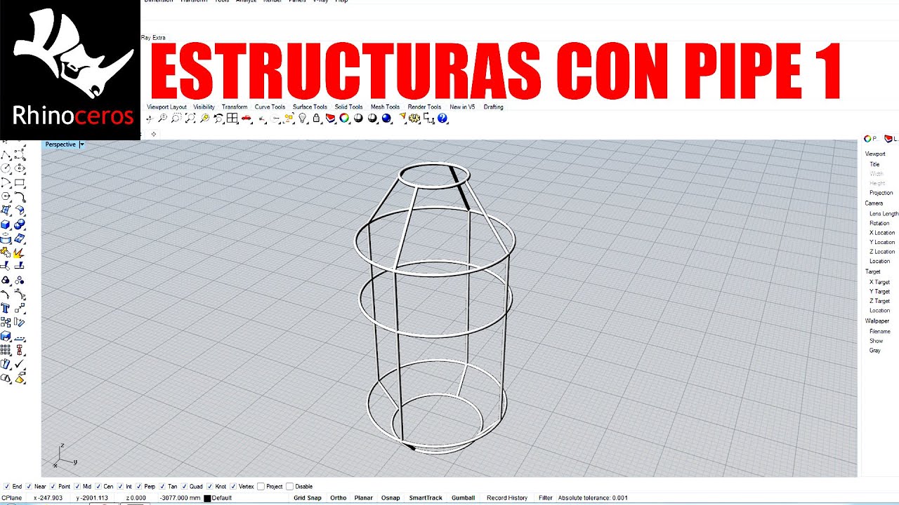 ESTRUCTURAS TUBULARES CON PIPE Y BARRIDOS (1)| RHINO 3D