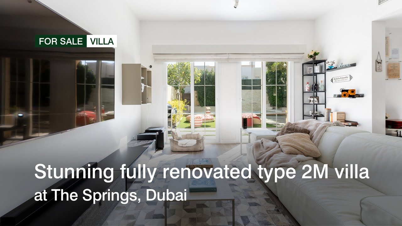 Stunning fully renovated type 2M villa at The Springs, Dubai | haus & haus