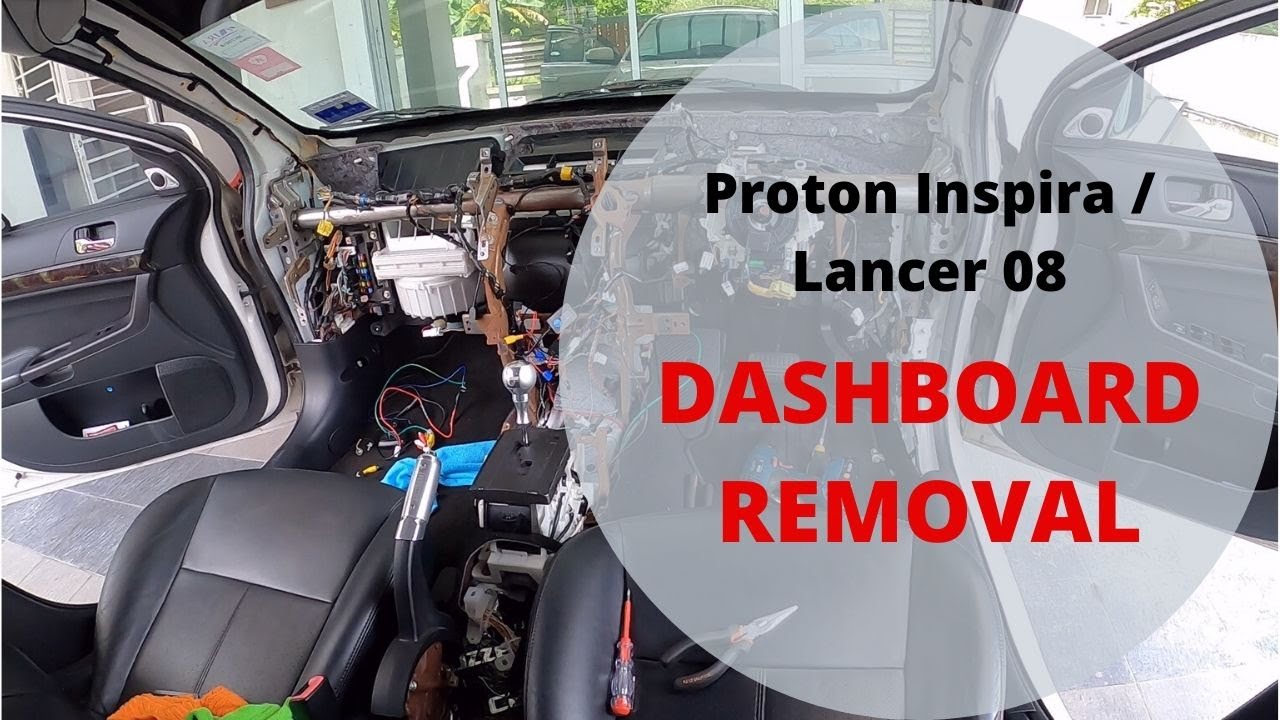 How to remove dashboard off your car - Inspira / Lancer 08