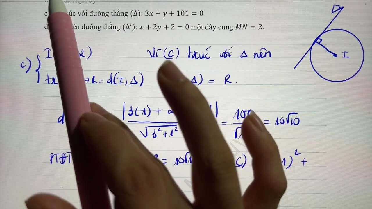 Toán 10. CĐ8. T5.Phương trình Đường tròn (tự luận và trắc nghiệm)