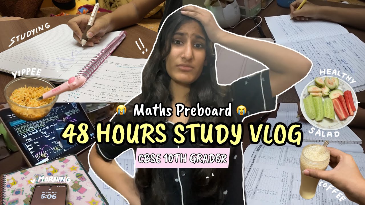 Productive Study Vlog | A day before Maths Preboard | Singh Shagun