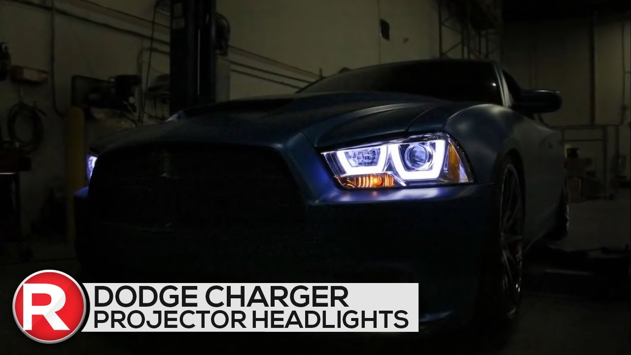 Dodge Charger Projector U-Bar Spec-D Headlights (2011-2014) Amazing!