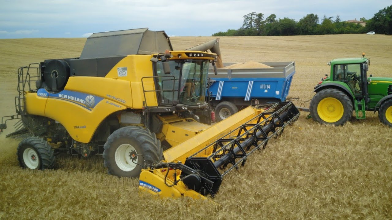 🇫🇷 MOISSON DE BLÉ DUR 2021❗️New Holland CR 8.80 Everest et ces 7,60 mètres de coupe😍