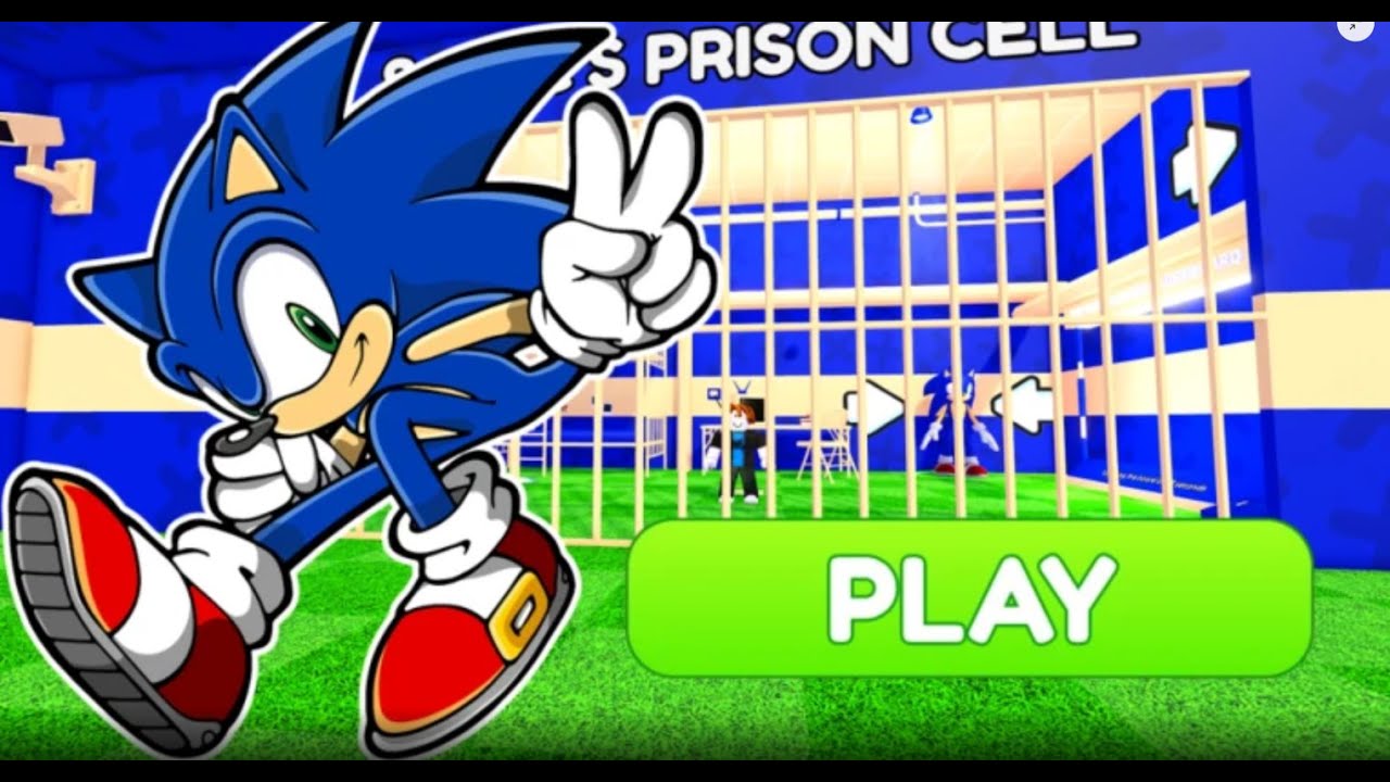 SONIC PRISON RUN! Obby roblox! Gameplay Walkthroug