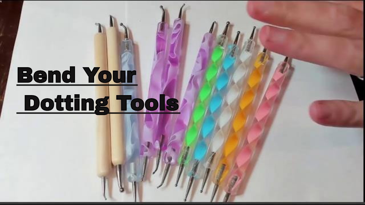 How to bend dotting tools ~ Make angled dot art tools ~DIY  bent tools ~ Miranda Pitrone Art