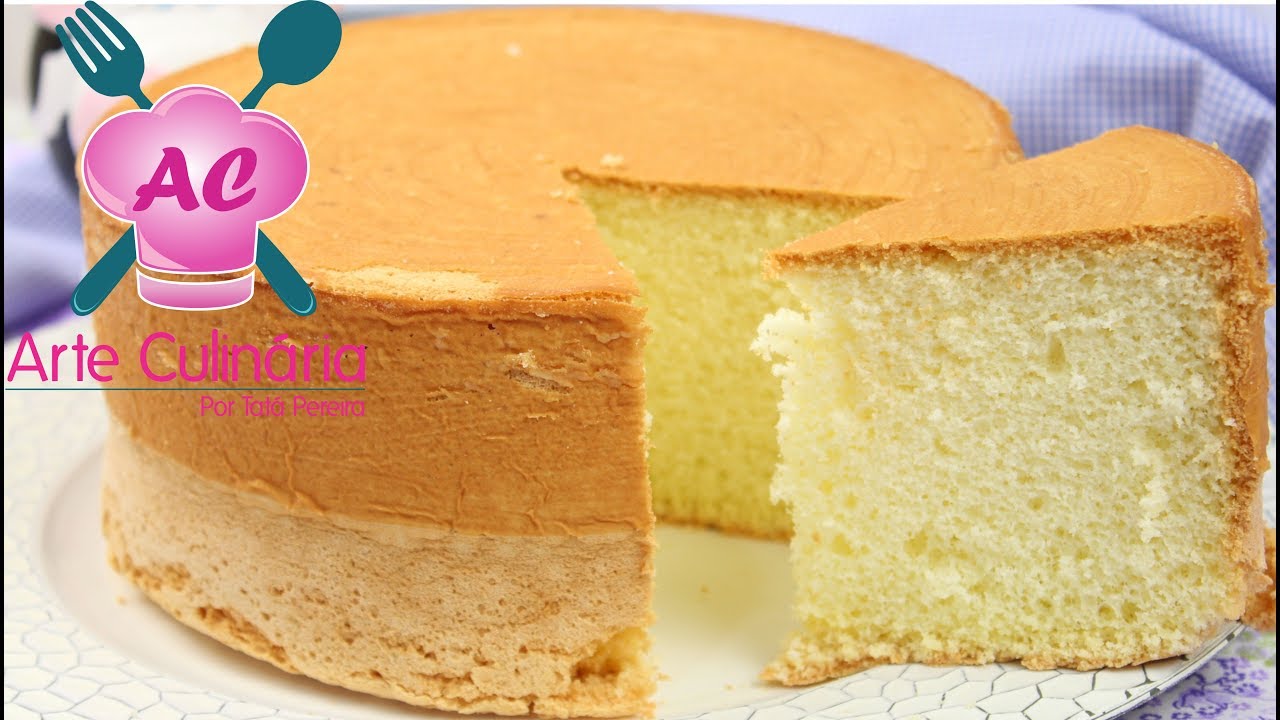 PÃO DE LÓ COM 3 INGREDIENTES, BOLO SUPER FOFINHO