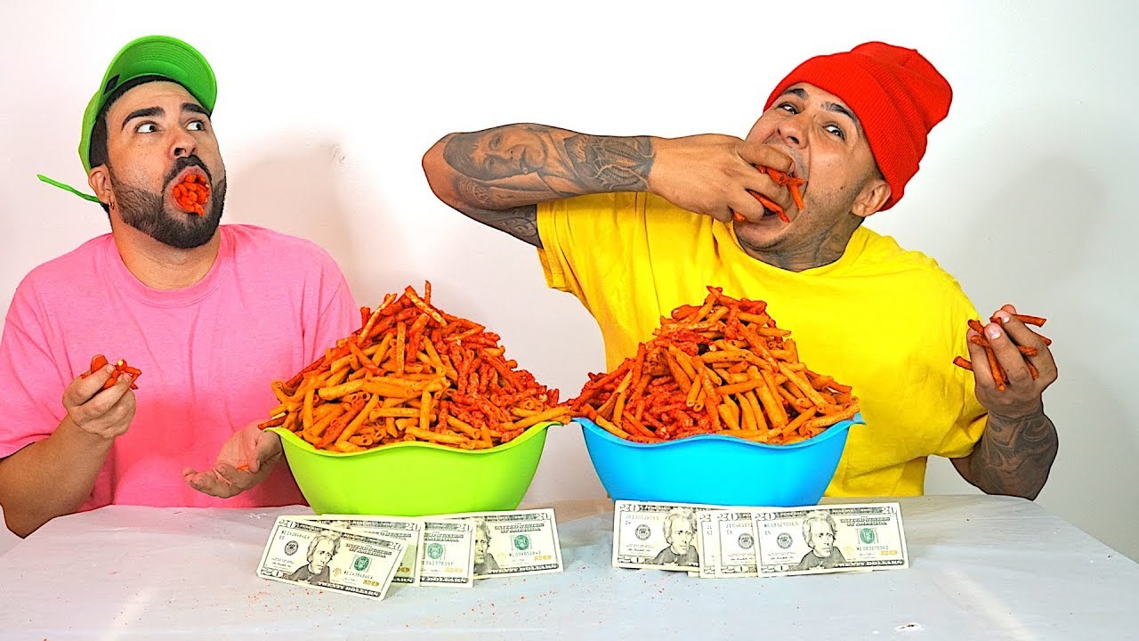 HOT CHEETOS CHALLENGE!!! ($10,000 CASH BET)