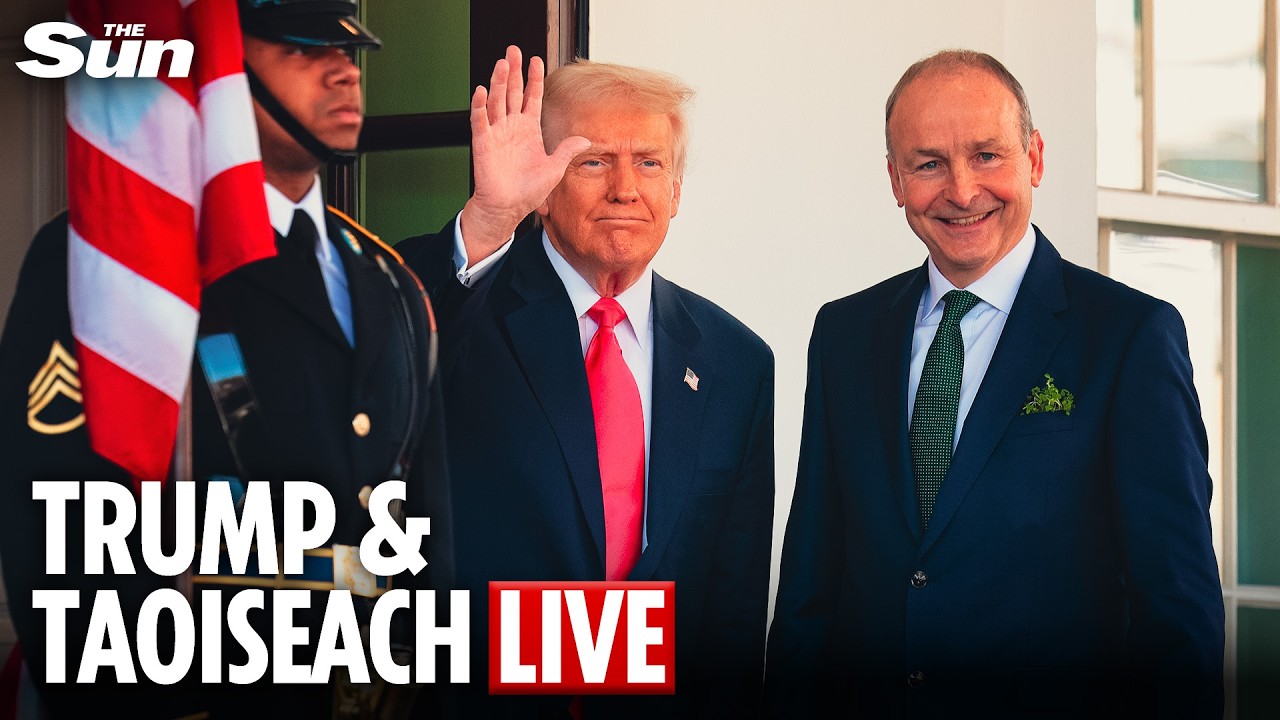 LIVE: Trump and Micheál Martin celebrate St. Patrick’s day 2026