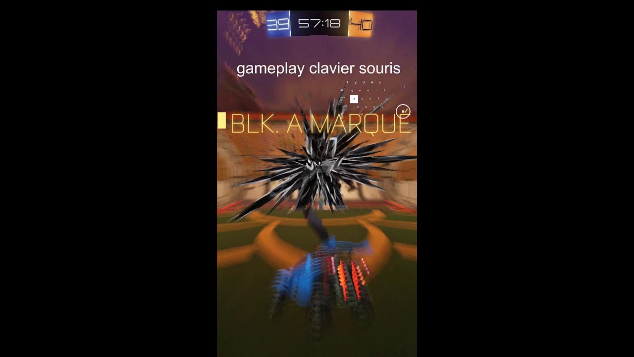 gameplay clavier souris rocket league