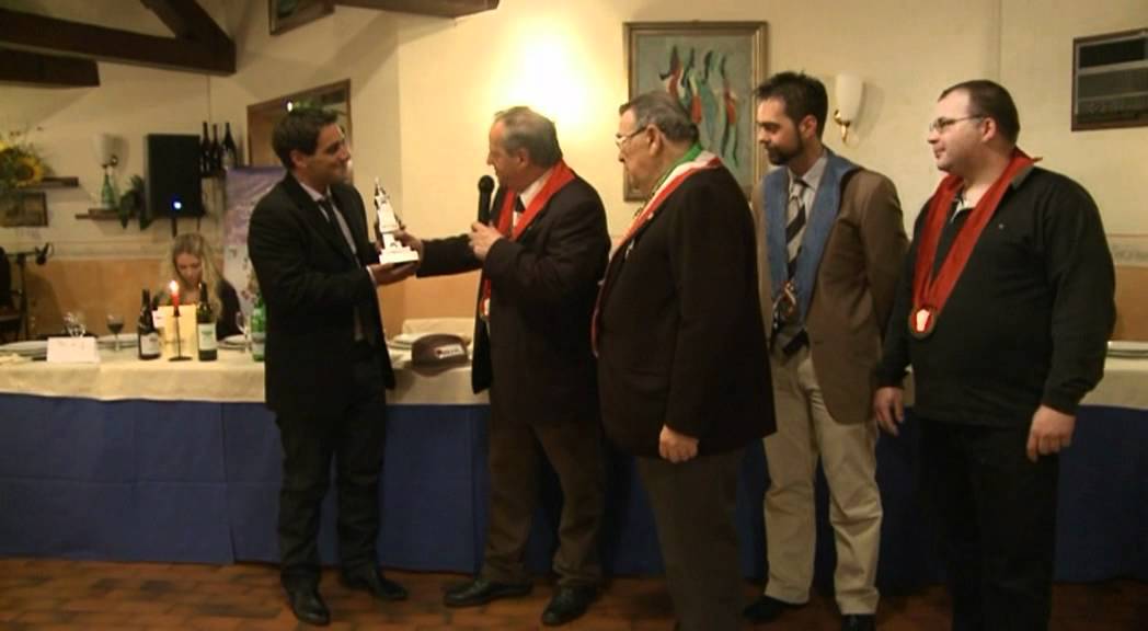 Premio Bramante 2011: L'Associazione Cuochi Pavia premia Alessio Molla e 'Dillo a telePAVIA'