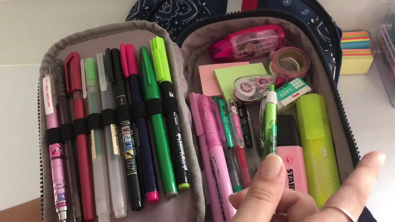 Organizando minha mochila para a aula de amanhã!