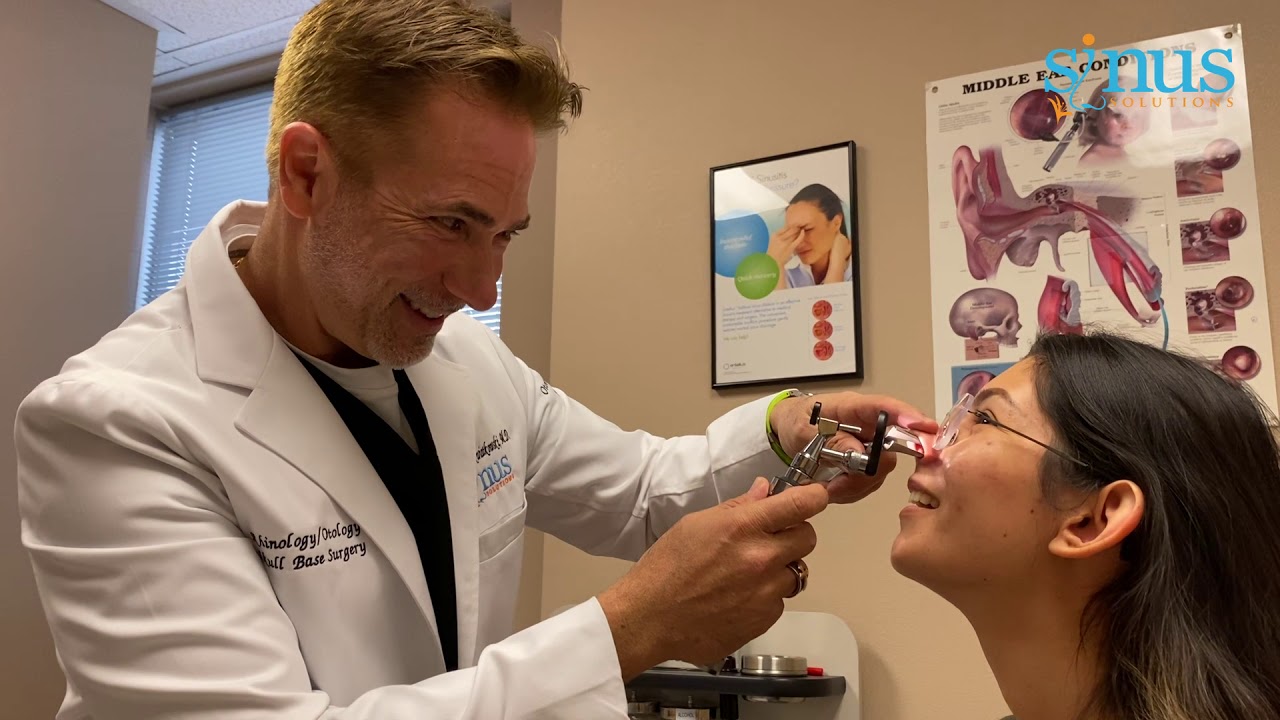Sinus patient: examination and consultation