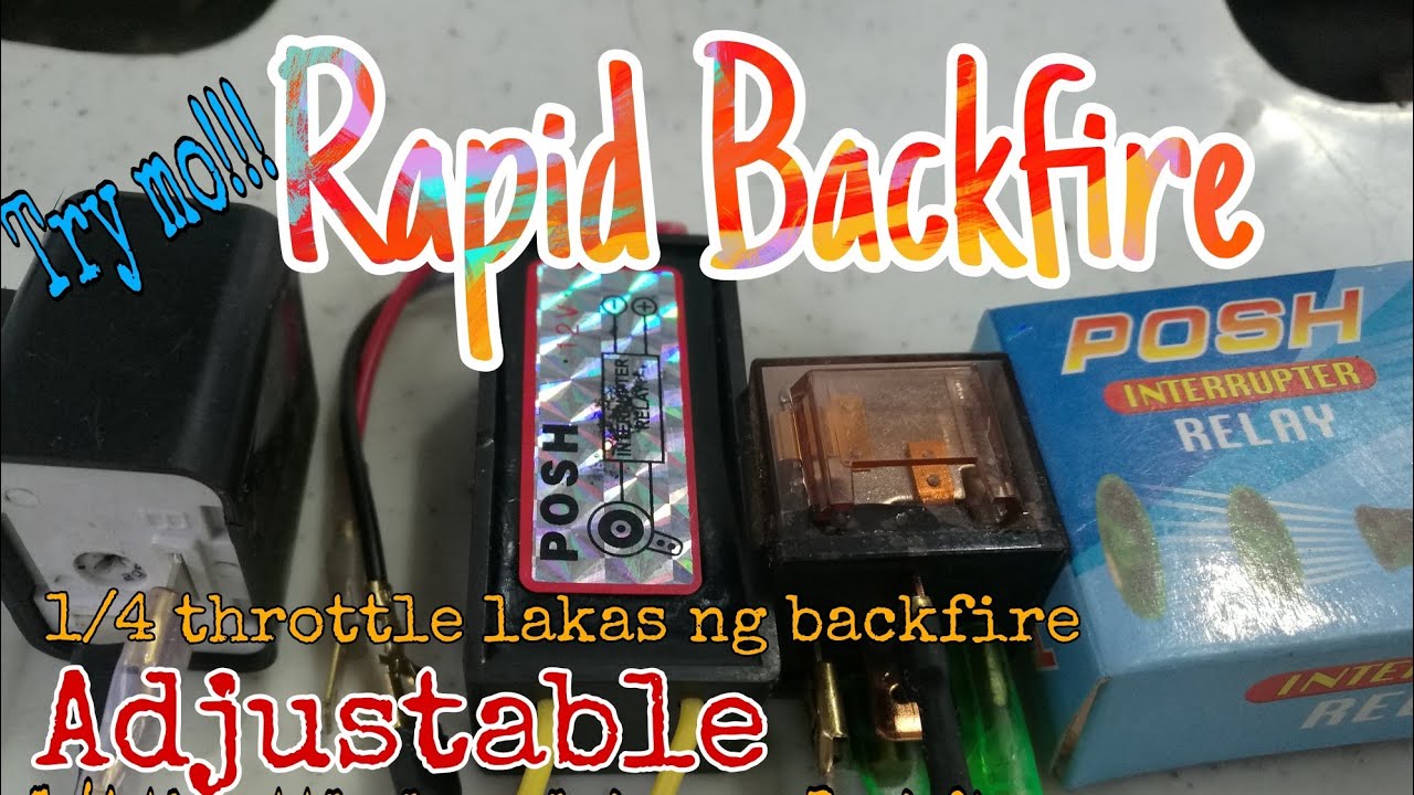 New Adjustable Idle Ramble Rapid Backfire, 1/4 throttle lakas ng apoy