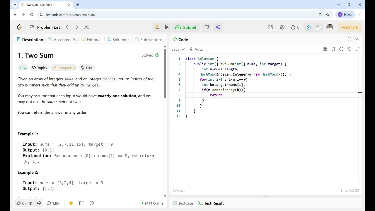 Two Sum |   LeetCode -01 | Java  | Brute Force to Optimized