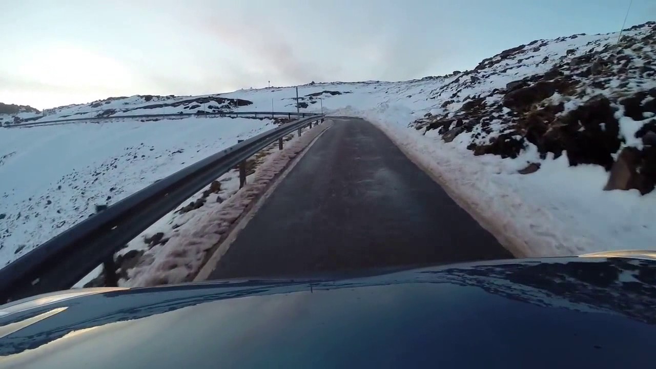 Winter Drive Single Track Road Highlands Of Scotland