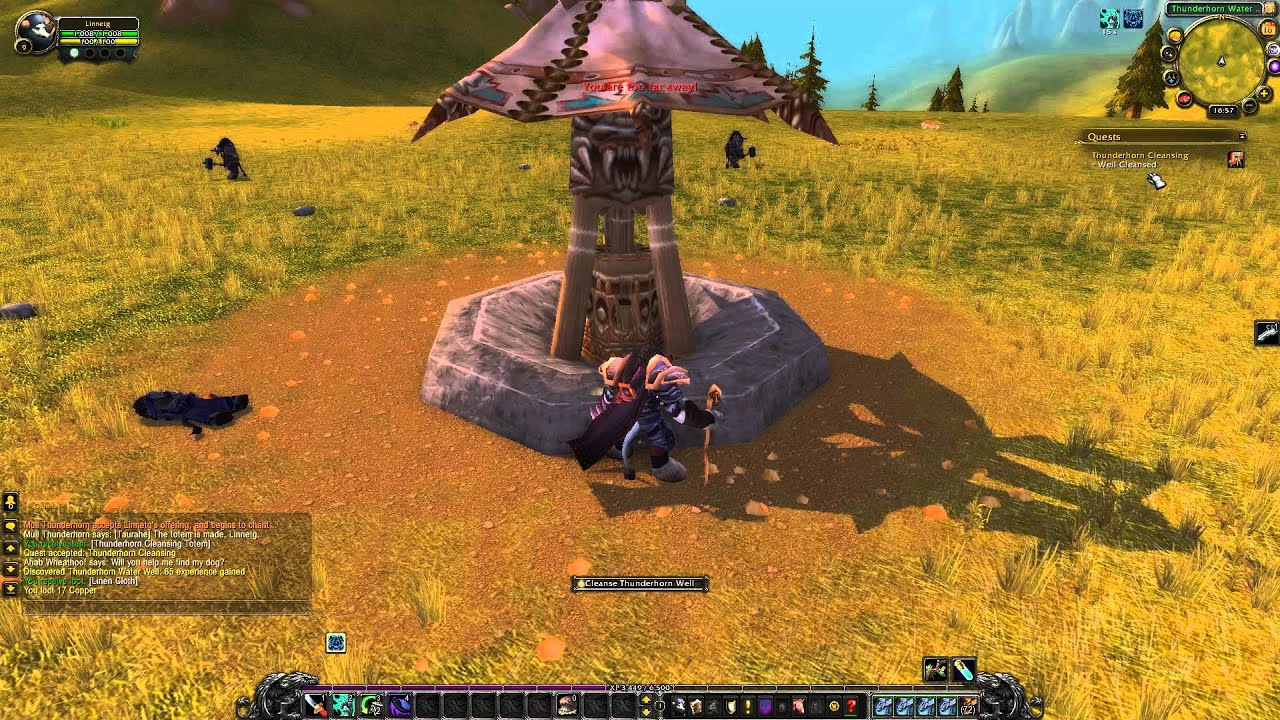 Thunderhorn Cleansing Quest Playthrough - Mulgore