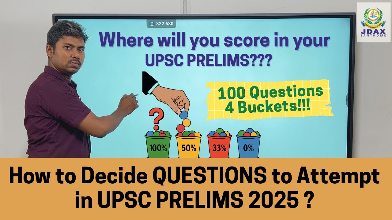 UPSC Prelims Strategy: How Many Questions Should You Attempt? | Mr. Prakash | JDAX