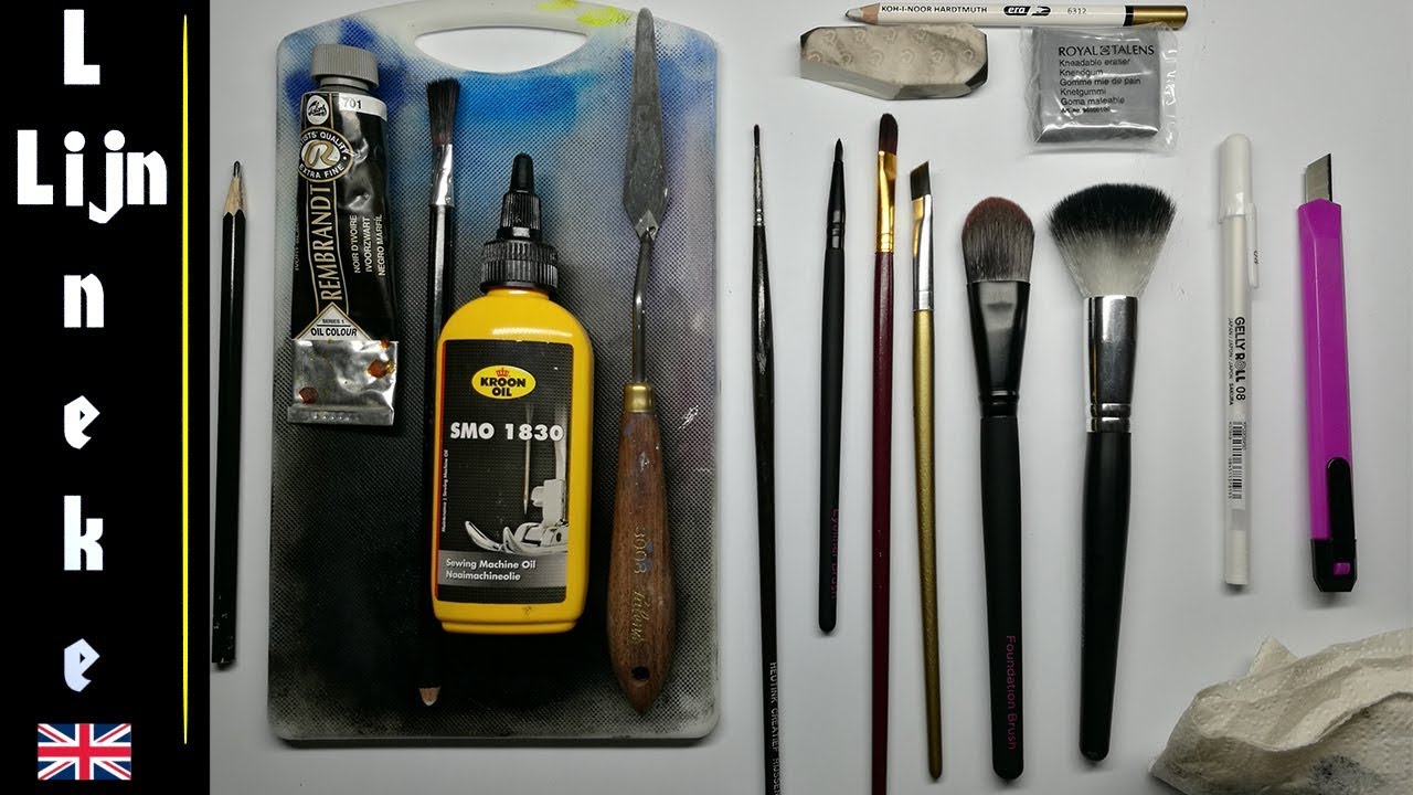 Drawing with the Dry Brush Technique - art material