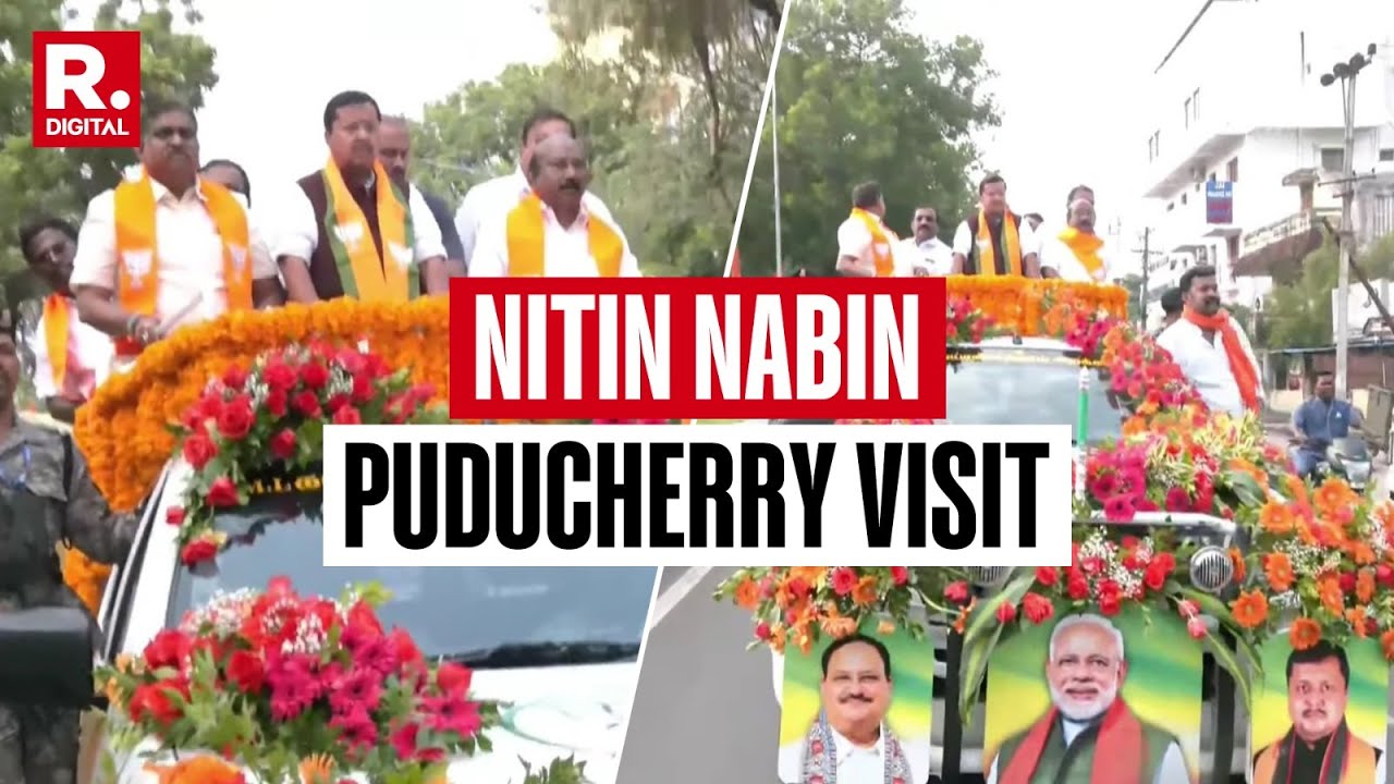 Nitin Nabin in Puducherry LIVE: BJP’s Southern Push Ahead of 2026 | Tamil Nadu