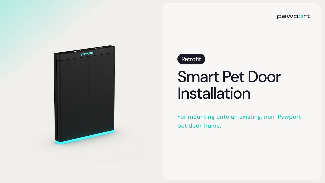 How to mount your Smart Pet Door onto a non-Pawport pet door frame