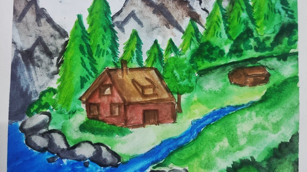 Painting of a landscape🥰🫠