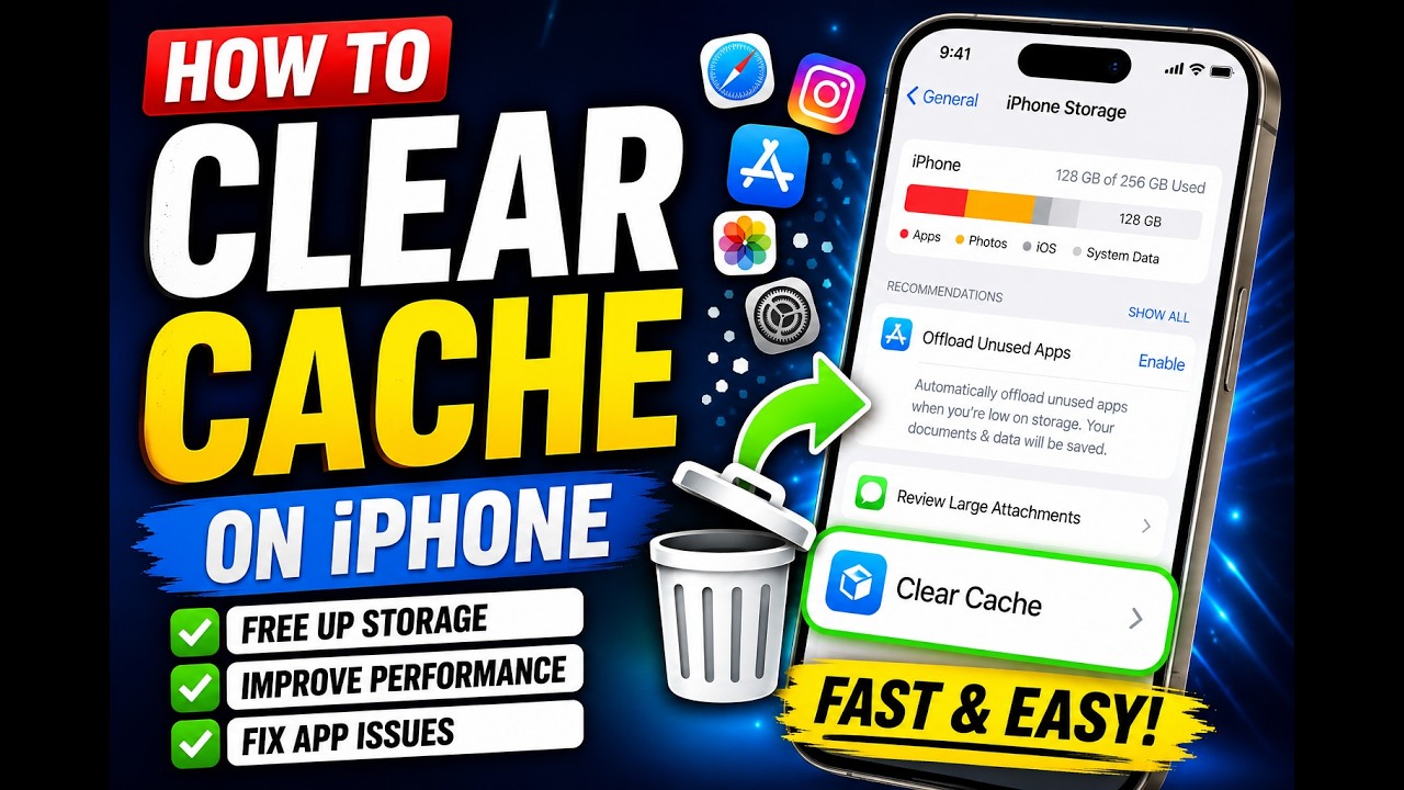 Как очистить кэш на iPhone 17/16/15 | Очистка кэша приложений на iPhone