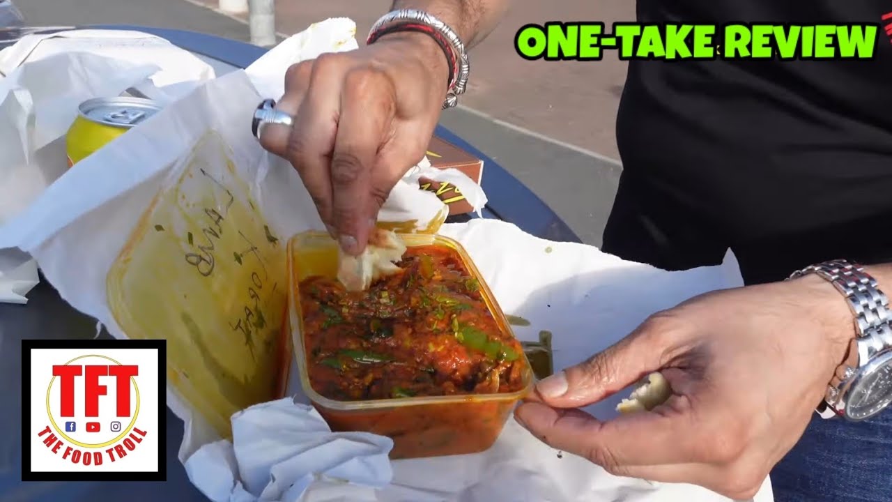 EATING A LAMB KARAHI ON MY CAR BOOT | FOOD REVIEW | FOOD TROLL