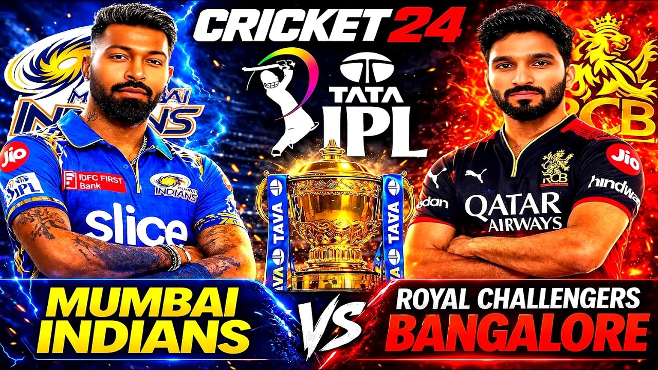 🔴MI VS RCB |HARDIK, ROHIT VS PATIDAR, KOHLI | IPL 2026 | CRICKET 24 TELUGU LIVE | @MohanPlays10 S61